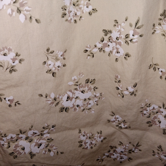 DIVIDED H&M Tie Shoulder Yellow Floral Smocked Sundress Womens Size M - Picture 8 of 14